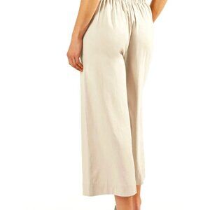 BT Cream Culottes Size Small NWOT Elastic Waist Pockets